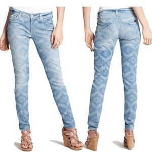 7 for All Mankind Laser Printed Skinny Jeans